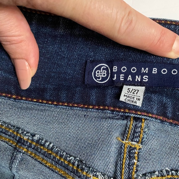 BoomBoom Jeans Women’s Blue High Rise Skinny Stretch Denim Distressed 5/27 - Picture 9 of 15